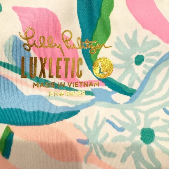 Lilly Pulitzer UPF 50+ Weekender Midi Leggings Holding Court Size L NWOT - Picture 11 of 11